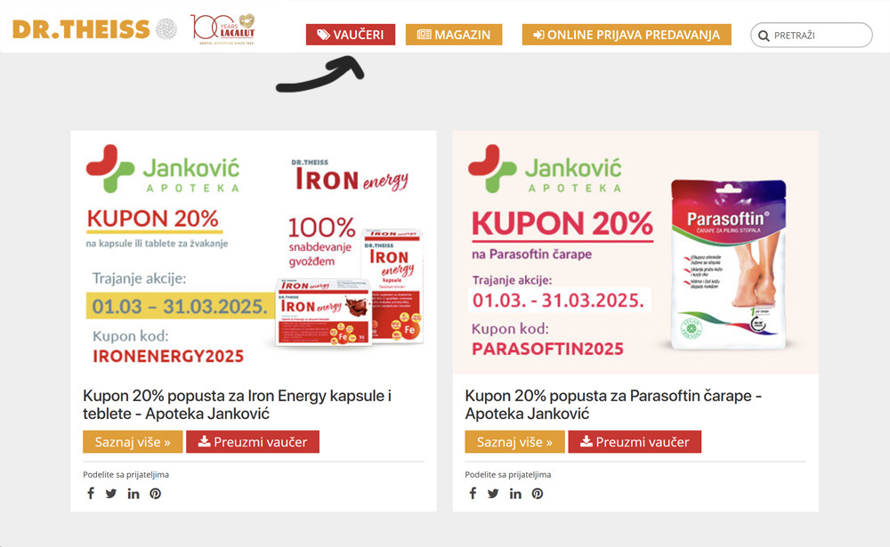 DR THEISS VAUČERI sa popustima