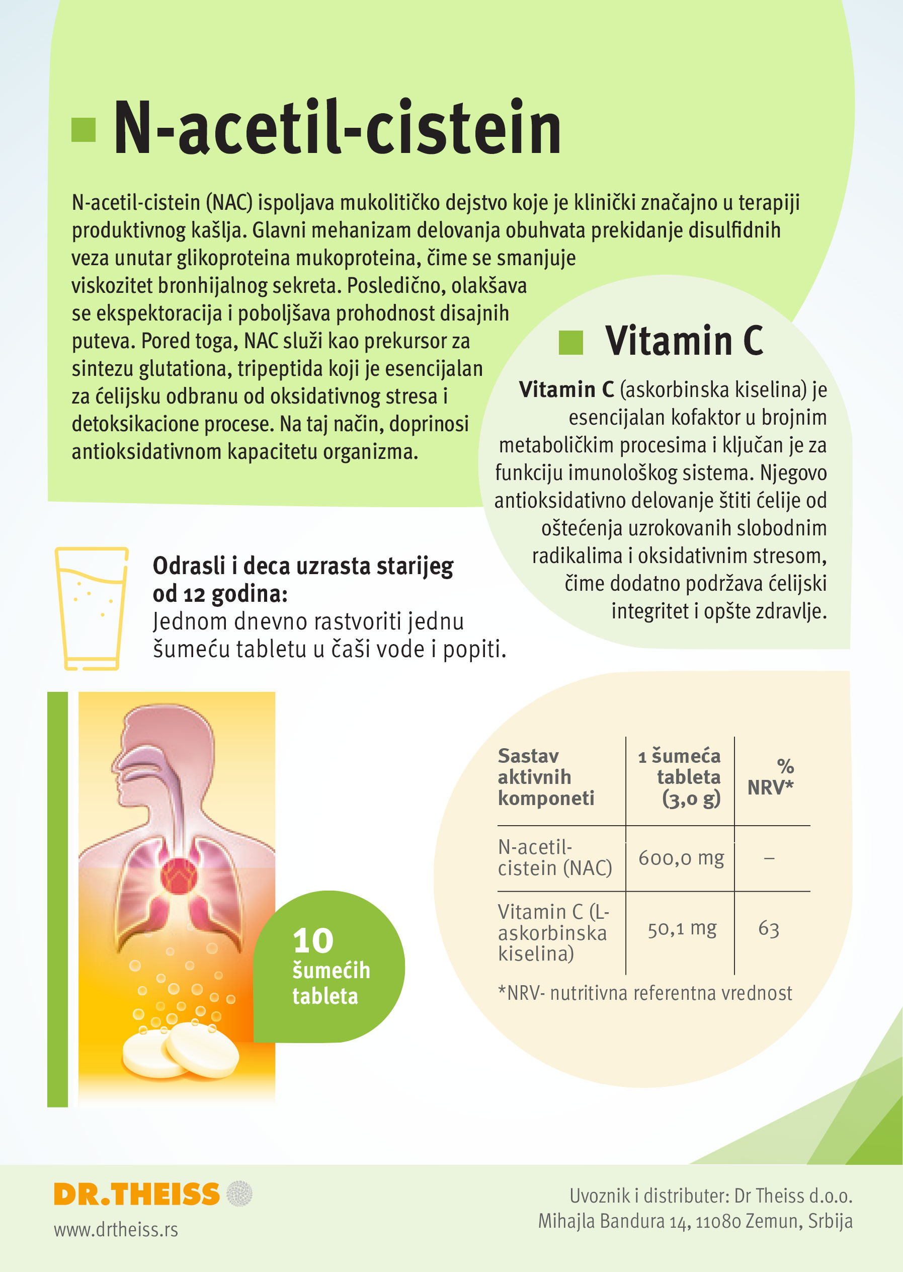 Mucoplant NAC 600 šumeće tablete 2