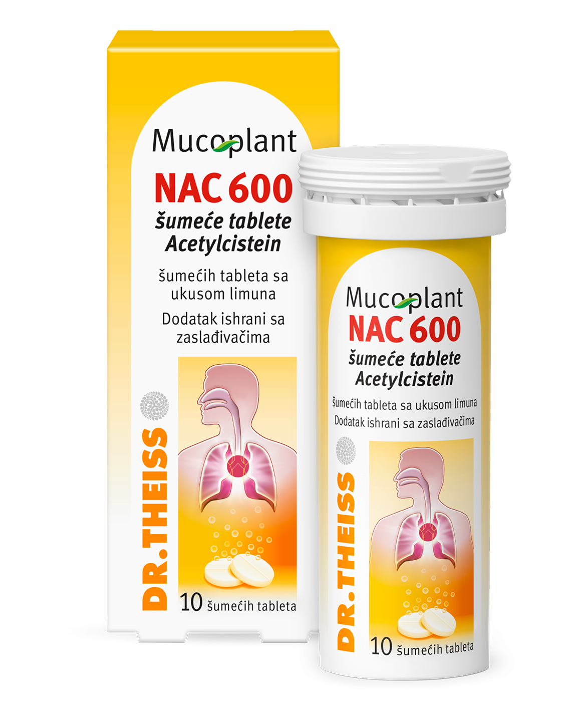 Mucoplant NAC 600 šumeće tablete